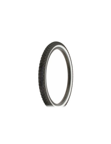 Tire 20 x 1.75 Black/White Side Wall HF-143G.